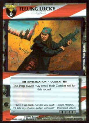 Dredd: The Card Game card 70 Feeling Lucky