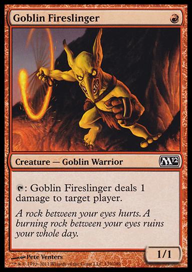 Magic the Gathering: 2012 Core Set (Base Set) card 139 Goblin Fireslinger