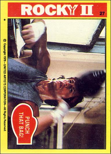 Rocky II (Base Set) card 27 Punch That Bag!