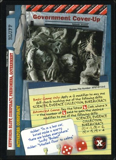 X-Files: The Truth Is Out There (Base Set) card XF97-0112v2 Government Cover-Up