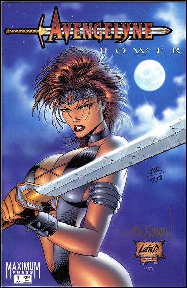 Avengelyne: Power issue 1-D DF Blue Cover (Signed by John Stinsman) 1/750