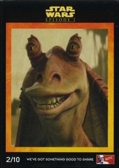 Star Wars: Episode I The Phantom Menace Kentucky Fried Chicken AUS (Promo) card 2/10 Jar Jar Binks