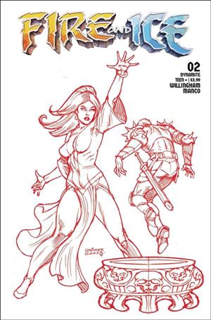 Fire and Ice issue 2-I Joseph Michael Linsner 1:25 Red Line Art Cover
