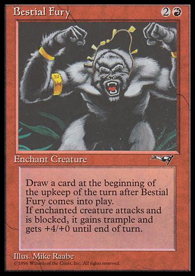 Magic the Gathering: Alliances (Base Set) card 67-B Bestial Fury