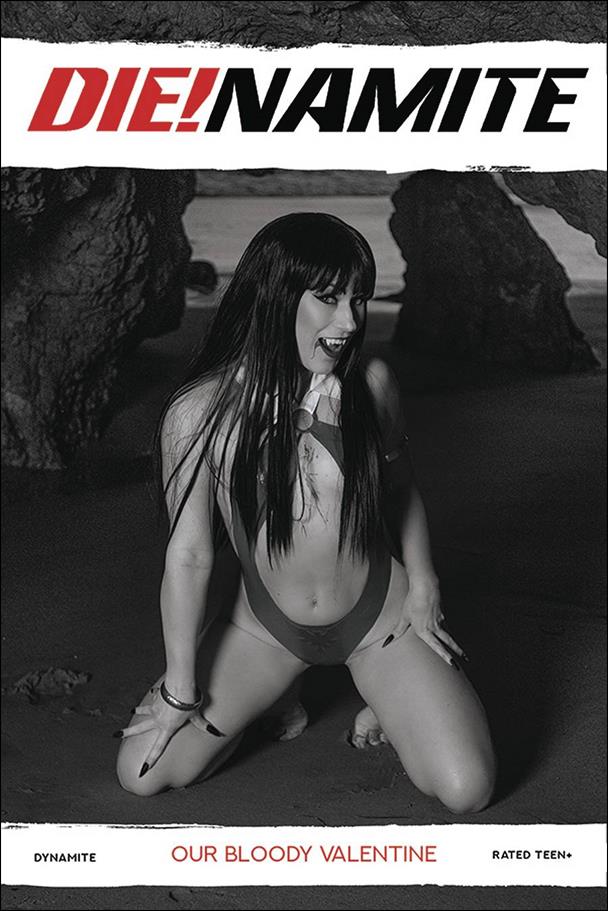 Die!namite: Our Bloody Valentine issue One Shot-F 1:20 Black & White Cosplay Photo Cover