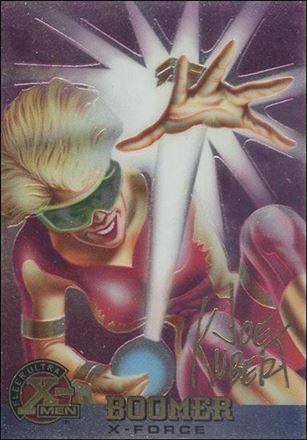 1996 Fleer Ultra X-Men All Chromium (Gold Signature Parallel Base Set) card 20 Boomer