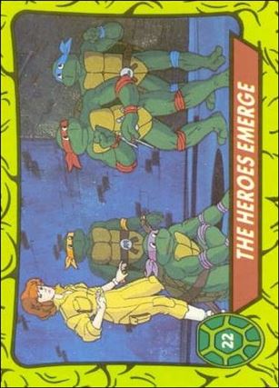 Teenage Mutant Hero Turtles (Ireland) (Base Set) card 22 The Heroes Emerge