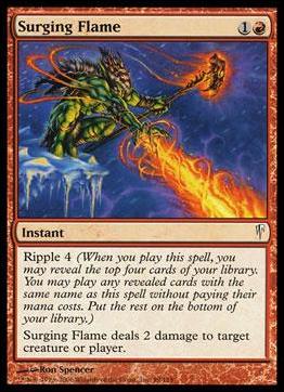 Magic the Gathering: Coldsnap (Base Set) card 99 Surging Flame