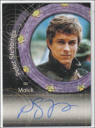 Stargate SG-1: Season 6 (Autograph Subset) card A32 Peter Stebbings as Malek