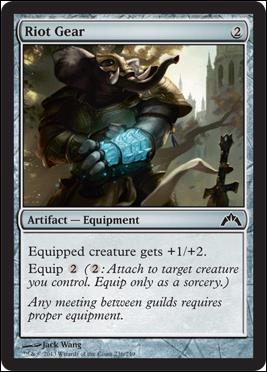 Magic the Gathering: Gatecrash (Base Set) card 236 Riot Gear