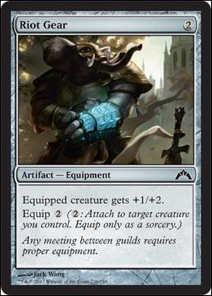 Magic the Gathering: Gatecrash (Base Set) card 236 Riot Gear