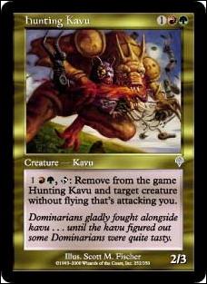 Magic the Gathering: Invasion (Base Set) card 252 Hunting Kavu