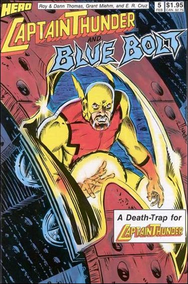 Captain Thunder and Blue Bolt 5 A, Feb 1988 Comic Book by Hero Comics