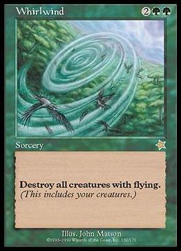 Magic the Gathering: Starter 1999 (Base Set) card 150 Whirlwind