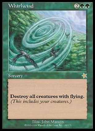 Magic the Gathering: Starter 1999 (Base Set) card 150 Whirlwind