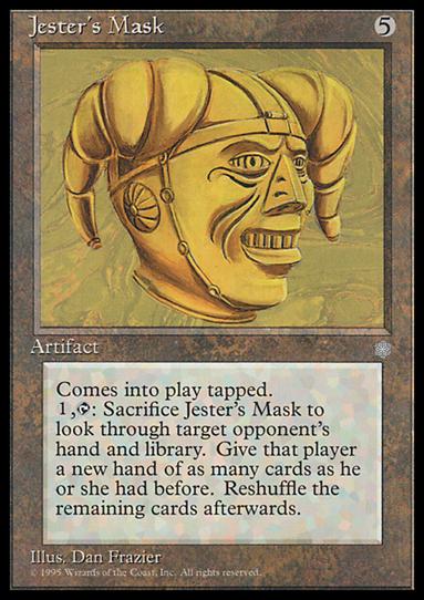 Magic the Gathering: Ice Age (Base Set) card 325 Jester's Mask