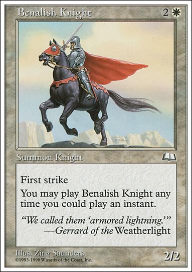 Magic the Gathering: Anthologies (Base Set) card 3 Benalish Knight