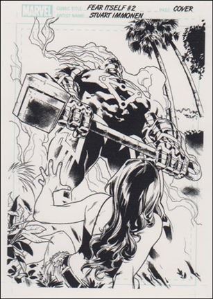 Marvel Universe 2011 (Artist Draft Subset) card AD5 Fear Itself #2