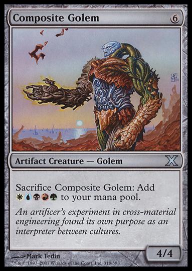 Magic the Gathering: 10th Edition (Base Set) card 318 Composite Golem