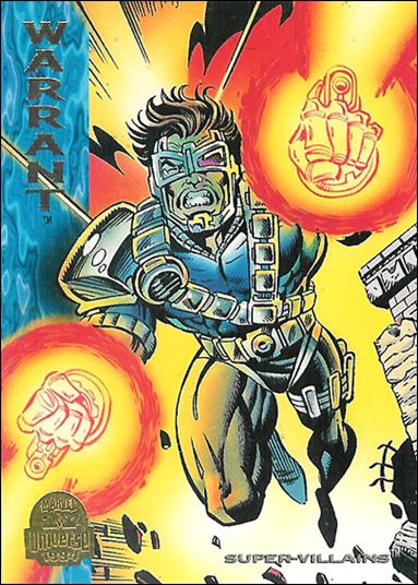 Marvel Universe: Series 5 (Base Set) card 133 Warrant