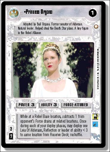 Star Wars: Special Edition Limited (Base Set) card 208 Princess Organa