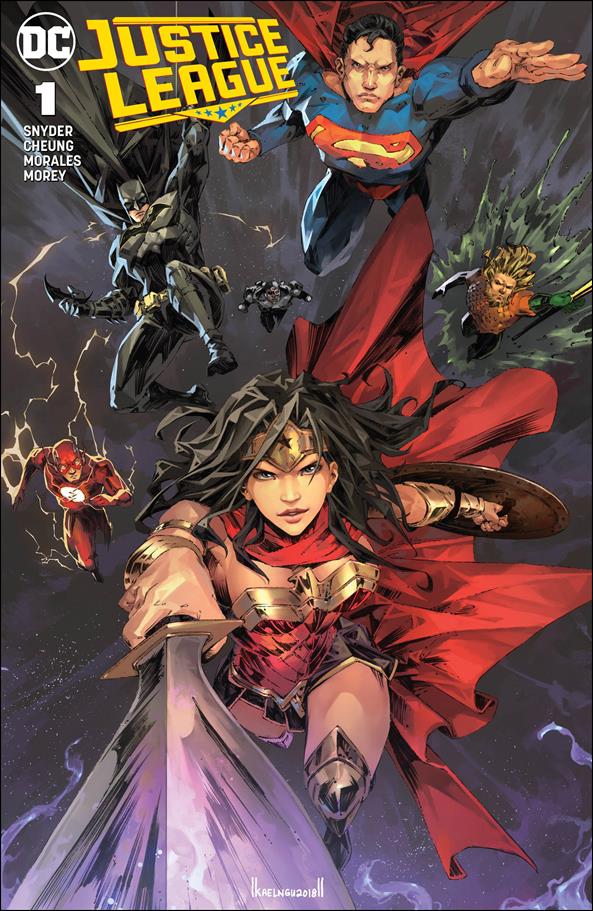 Justice League (2018) issue 1-JL Kael Ngu Comic Market Street Cover 1/3000