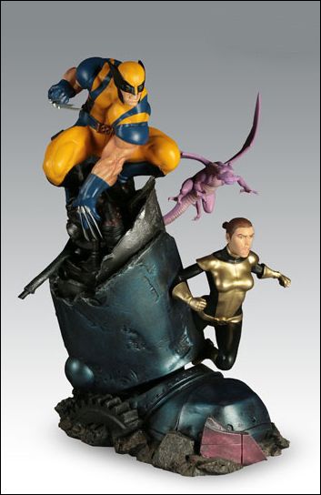 Marvel Versus Series Dioramas item 17 X-Men vs Sentinel III (Wolverine & Shadowcat) 1/10
