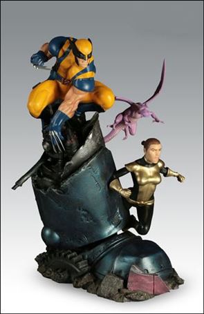 Marvel Versus Series Dioramas item 17 X-Men vs Sentinel III (Wolverine & Shadowcat) 1/10