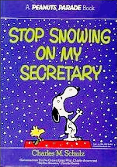 Peanuts Parade issue 20 Stop Snowing on My Secretary
