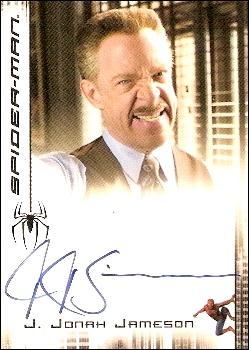 Spider-Man 3: The Movie (Autograph Subset)  card 9 J.K. Simmons as J. Jonah Jameson