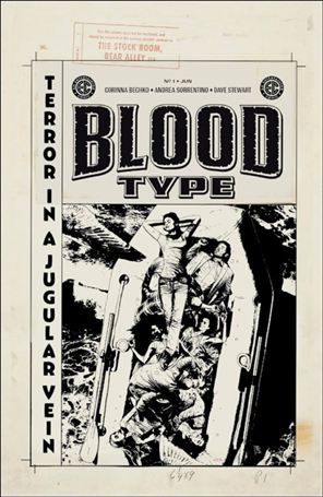 Blood Type issue 1-E Andrea Sorrentino 1:20 Cover