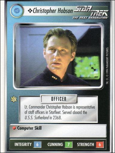 Star Trek: Premiere Unlimited (Base Set) card 202 Christopher Hobson