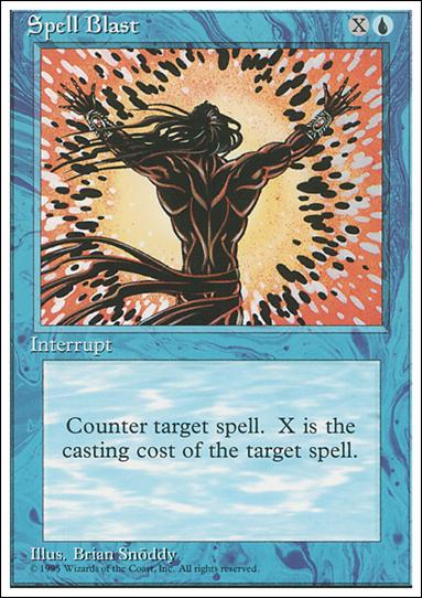 Magic the Gathering: 4th Edition (Base Set) card 103 Spell Blast
