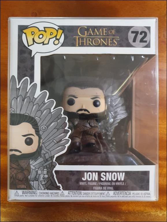 POP! Game of Thrones figure 72 Jon Snow on Iron Throne