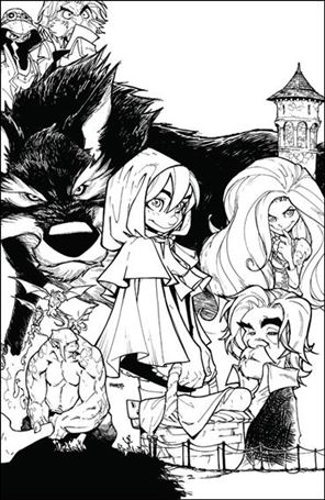 Fairy Quest: Outcasts issue 1-B Humberto Ramos 1:20 Black & White Cover