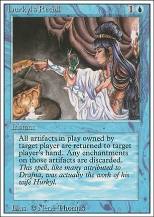 Magic the Gathering: Revised (Base Set) card 60 Hurkyl's Recall