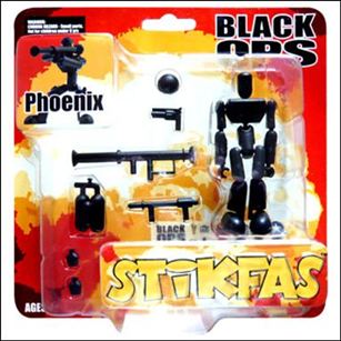 Stikfas Preassembled Blister Regular Pack figure 3 Black Ops Phoenix