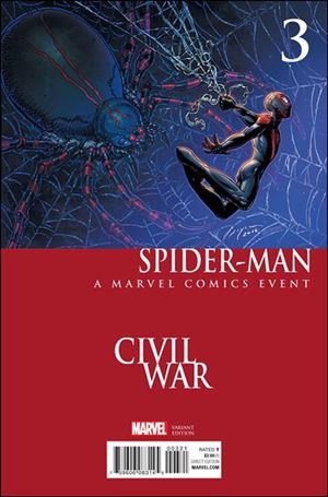 Spider-Man (2016) issue 3-C Joyce Chin Civil War Cover