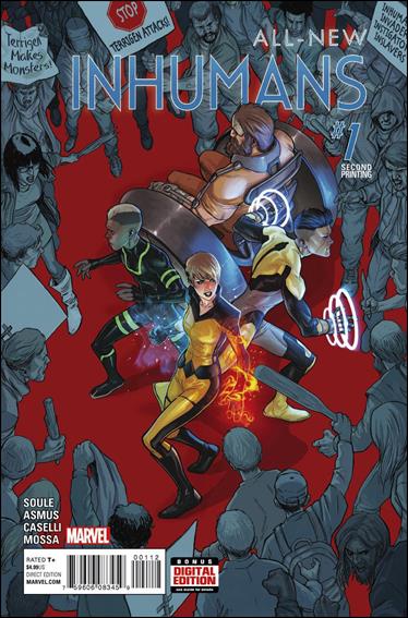 All-New Inhumans issue 1-G Stefano Caselli Cover (2nd Printing)