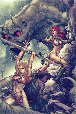 Swords of Sorrow: Red Sonja & Jungle Girl issue 2-C Virgin Cover