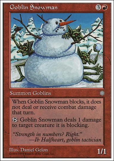 Magic the Gathering: Anthologies (Base Set) card 39 Goblin Snowman