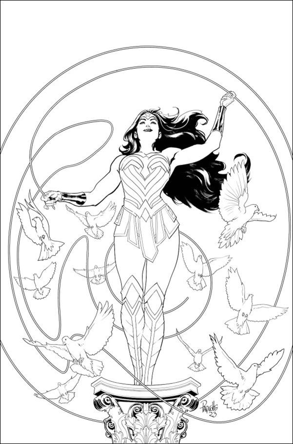 Wonder Woman (1942) issue 800-J Yanick Paquette 1:50 B&W Cardstock Cover
