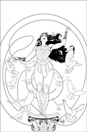 Wonder Woman (1942) issue 800-J Yanick Paquette 1:50 B&W Cardstock Cover