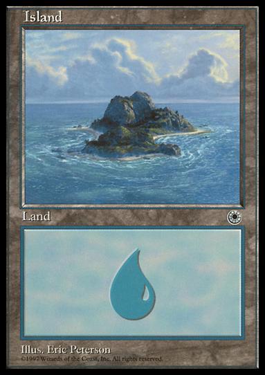 Magic the Gathering: Portal (Base Set) card 197-C Island