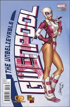 Unbelievable Gwenpool issue 1-L J. Scott Campbell Pulp's Comics Cover