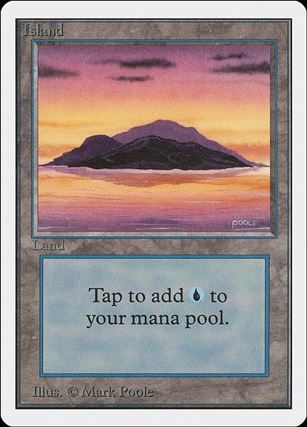 Magic the Gathering: Unlimited (Base Set) card 289-B Island