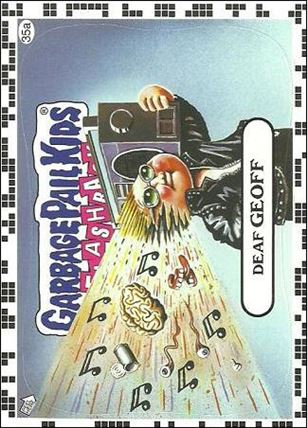 Garbage Pail Kids: Flashback Series 2 (White Border Base Set) card 35a Deaf Geoff
