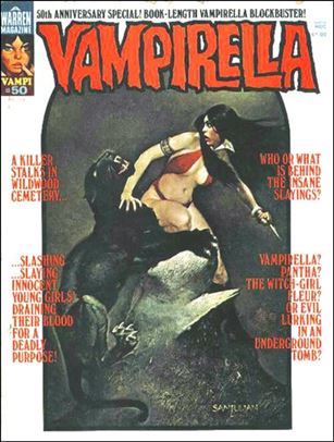 Vampirella issue 50 Sanjulian cover paintig.