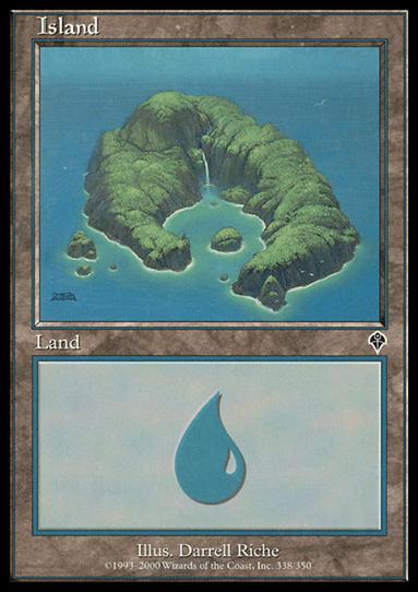 Magic the Gathering: Invasion (Base Set) card 338 Island