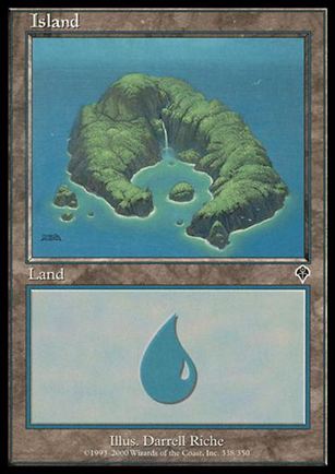 Magic the Gathering: Invasion (Base Set) card 338 Island